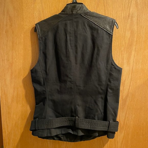 NEW Lucky Brand Womens Black Moto Vest - Picture 5 of 5